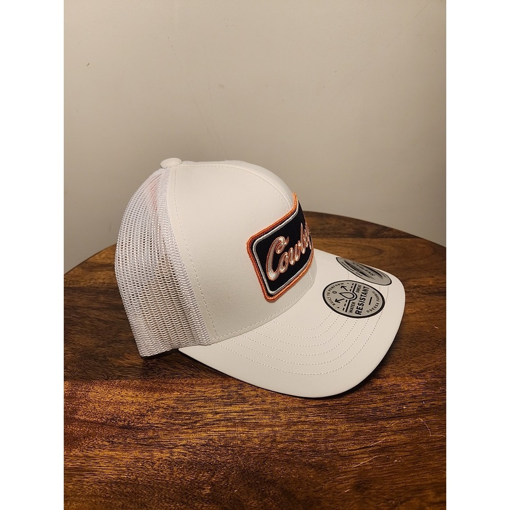 Hooey Oklahoma State Cowboys Patch White Snapback Ball Cap - Picture 2 of 4